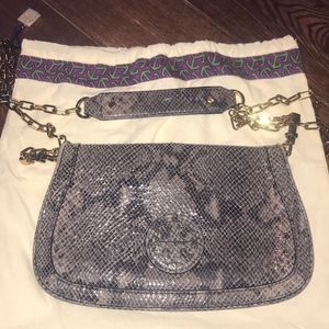 AUTHENTIC TORY BURCH SNAKESKIN CLASSIC CROSSBODY